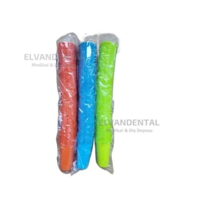 Renkli Plastik Bardak - Dental